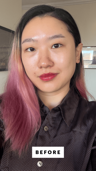 Han before applying the Dior Forever Skin Glow