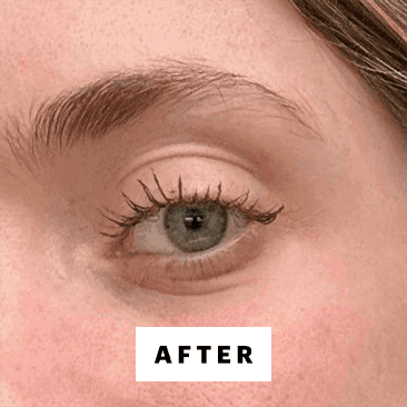 Annie Blackman after applying Tarte's Tartelette XL Tubing Mascara